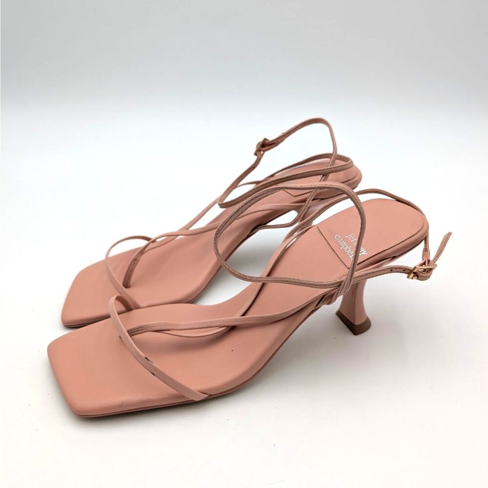 Jeffrey Campbell Fluxx Heel Sandals Ankle Strap Women's Pink Size US7M EU37.5